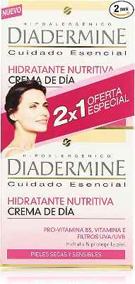2 cremas de día Diadermine Hidratante Nutritiva
