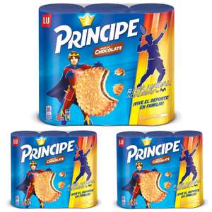 3 x Príncipe Original Galletas Sandwich Rellenas de Crema de Chocolate con Leche Pack Ahorro 3 x 300g [Unidad 2'97€]