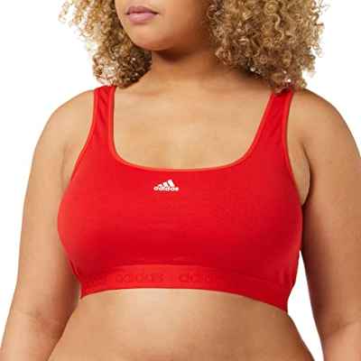 adidas Crop Bra Corsé, Rot, L para Mujer