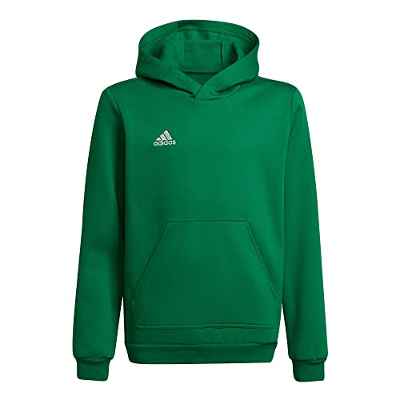 adidas ENT22 Hoody Y Sweatshirt, Unisex Kids, Team Green/White, 1112