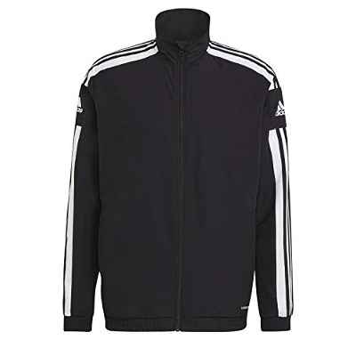 adidas GK9549 SQ21 PRE JKT Jacket Mens Black/White M