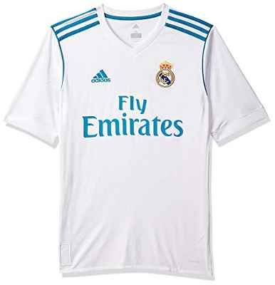 adidas Real H JSY Y T-Shirt, Boys, Blanco, 910Y