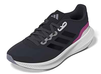 adidas RUNFALCON 3.0 TR W, Sneaker Mujer, Legend Ink/Black Blue Met./Semi Lucid Fuchsia, 38 2/3 EU