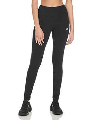 adidas W Lin Leg Leggings, Womens, Black/White, X-Large