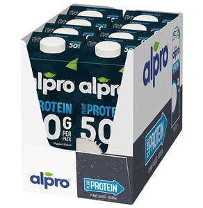 Alpro Bebida Vegetal de Soja Proteína Natural 8x1L