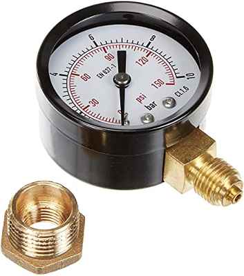 Aqua Control C6199 - Manómetro de 0 a 10 Bar. Roscas 1/4" y 1/2"