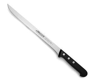 ARCOS Cuchillo Jamonero de Acero Inoxidable, Cuchillo para cortar jamón y carne, Mango ergonómico polioximetileno y Hoja 240 mm