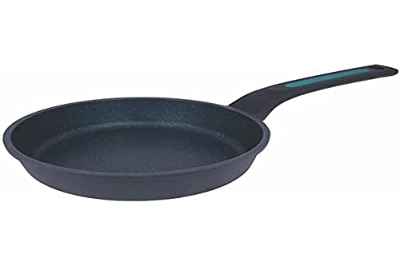 Arcos Serie Thera | Sarten Antiadherente 24 cm | Aluminio Fundido | Apta cualquier cocina | Mango Ergonómico Plástico y Silicona | Sistema ahorro energético | Apta lavavajillas | Color Negro y Azul