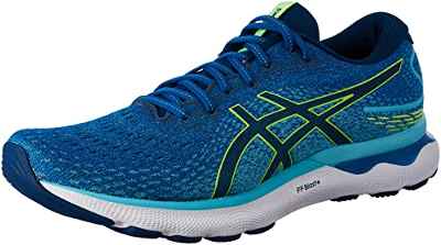 Asics Gel-Nimbus 24, Zapatillas Hombre, Lake Drive/Hazard Green, 40.5 EU
