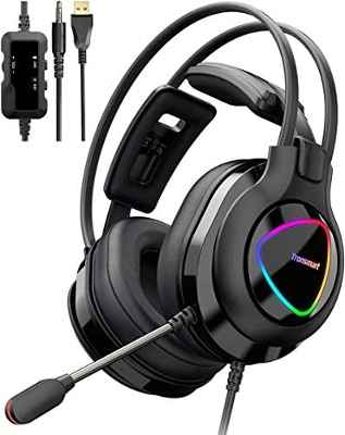 Auriculares para videojuegos con controlador HD