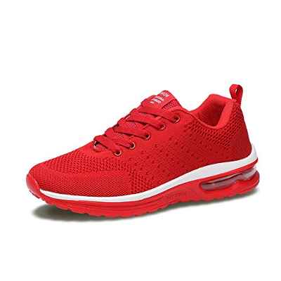 Axcone Hombre Mujer Zapatillas de Correr Casual Aire Libre Deporte Fitness Zapatillas de Running para Deportivos Entrenamiento- 5066 RD 41