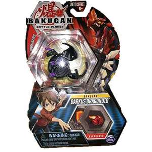 Bakugan, Dragonoide Darkus. Incluye: 1 Bakugan, 2 BakuCores, 1 tarjeta de personaje