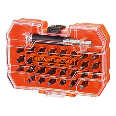 BLACK+DECKER A7228 Juego de 31 Piezas para Atornillar con Adaptador Magnético