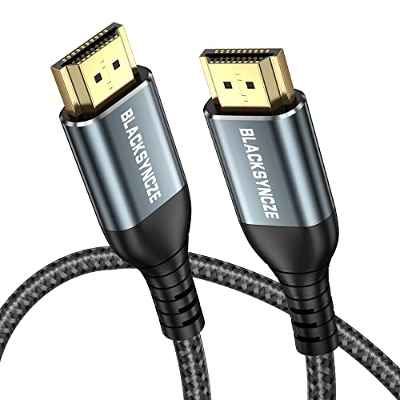BLACKSYNCZE Cable HDMI 4K 3M, Cable HDMI 2.0 Ultra Alta Velocidad 18Gbps HDMI Cable Nailon Soporte 4K@60Hz, 2K@144Hz, Ethernet, ARC, 3D, 1080P para PS5, PS4, Xbox One, BLU-Ray, Proyector, TV, PC