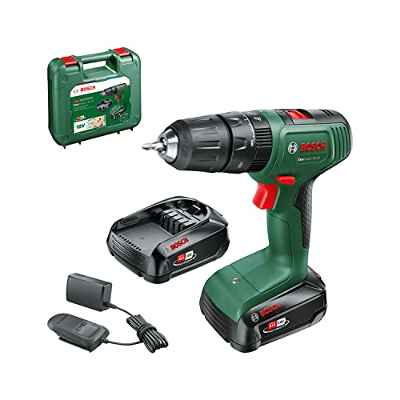 Bosch Taladro percutor a batería EasyImpact 18V-40 (2 baterías de 2.0 Ah, sistema de 18 V, en maletín de transporte)