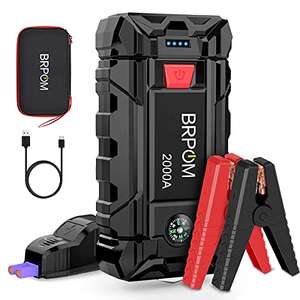 BRPOM Arrancador de Baterias de Coches 21800mAh 12V 2000A