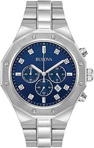 Bulova Cronógrafo de esfera de diamante para hombre - 96D138