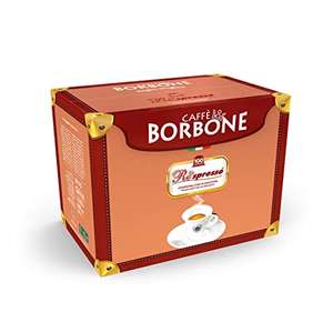 Caffè Borbone Café Respresso, Mezcla Negra - 100 Cápsulas - Compatibles con las Cafeteras de uso doméstico Nespresso*