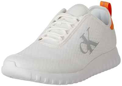 Calvin Klein Jeans Sporty Runner Eva Slipon Mesh, Zapatillas Hombre, Blanco Blanco cremoso, 43 EU