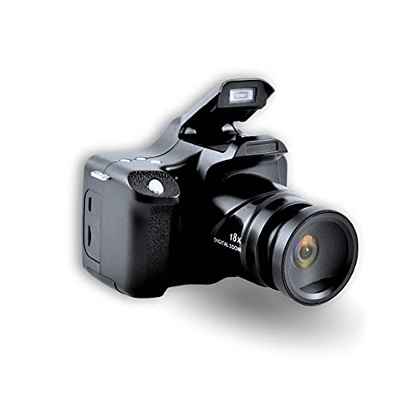 Cámara digital con zoom de 18X, pantalla LCD de 3.0 pulgadas Cámara SLR HD Cámara de video de longitud focal larga Cámara de vlogging portátil Cámara digital HD de 24MP para niños/personas