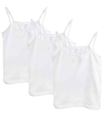 Camiseta Interior Tirantes Niña Sin Mangas Pack de 3, 6-8 Años