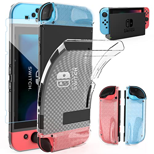 Carcasa protectora Nintendo Switch con protector de pantalla