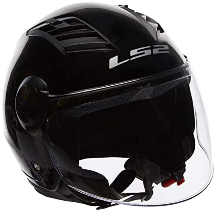Casco jet moto Airflow Patente Negro