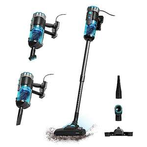 Cecotec Aspirador Escoba con Cable Conga Popstar 600 Vital. 600 W, 18 kPa, Depósito de 500 ml Fácil de Extraer, Cabezal 360º Twisted