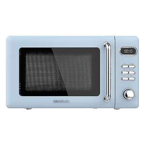 Cecotec Microondas Digital con Grill de 20 L Proclean 5110 Retro Red. 700 W en 5 Niveles