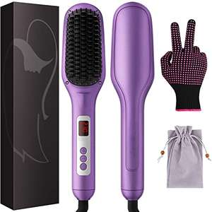 Cepillo Alisador Pelo con Pantalla LCD (Aplicar cupón 50%)