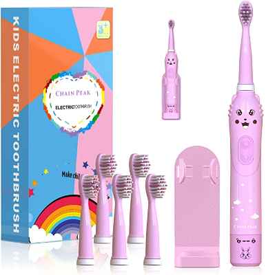 Cepillo de dientes eléctrico para niños + cabezales 