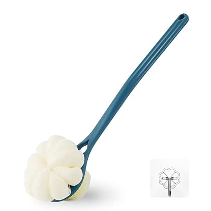 Cepillo de ducha para el cuerpo con cerdas y lufa