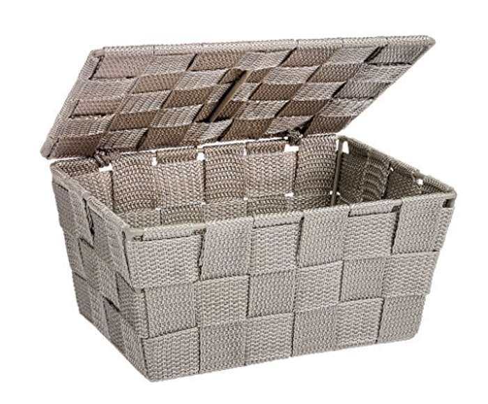 Cesta para el baño con tapa