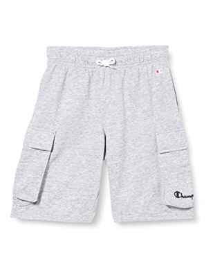 Champion Legacy American Classics Ultra Light Powerblend Terry Cargo Bermuda Pantalones Cortos, Mezcla de Grises, 9-10 Años Niños y jóvenes