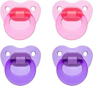 Chupones Wee Baby (4-Pack). Chupón de Dentición Duradero y Vibrante con Punta de Silicona Ortodóntica para Dentadura Sana. Chu...