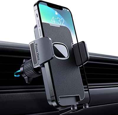 CINDRO Soporte Móvil Coche [Clip de Gancho de Grado Militar] Soporte Teléfono Coche para Coche Aire Ventilación Clip Sujeta Móvil Coche en Accesorios Coche Universal para Teléfono Inteligente, iPhone