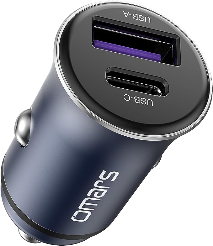 Coche USB, [USB C 35W + USB A 18W]