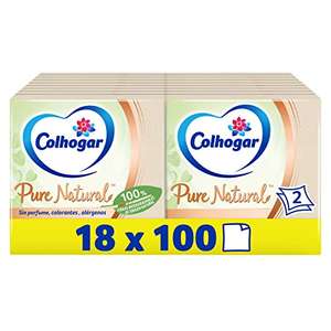 Colhogar Pure Natural 18 x 100, Servilletas de dos capas