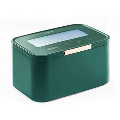 Comfee - Limpiador ultrasónico, con depósito de acero inoxidable, para gafas, prótesis dentales, pulsera, joyas, anillos, pinceles de maquillaje, lavadora ultrasónica, 750 ml