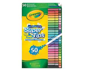 CRAYOLA 50 Rotuladores Lavables para Niños