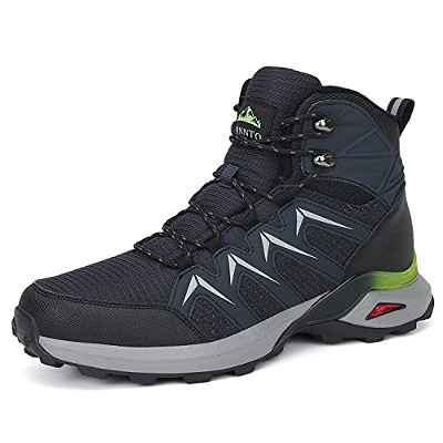 Dannto Zapatillas Trekking Hombre Antideslizante Zapatillas de Senderismo Montaña Botas de Senderismo Hombre Resistentes a la abrasión para Exteriores Caminar(Azul marino,41