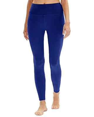 DDOBB Leggins Mujer Pantalon Deporte Mallas Push Up Leggings Elásticos Reducir Vientre Fitness de Cintura Alta para Running Yoga(Negro,S-M)
