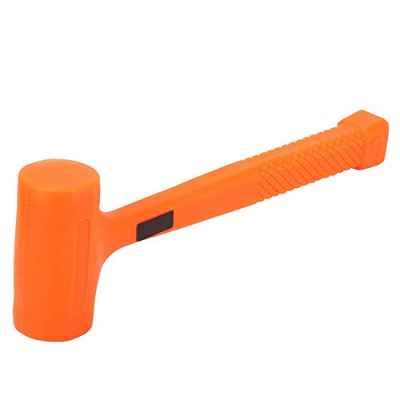 Deadblow Hammer Orange 0.5LB / 1LB PVC Rubber Dead Blow Hammer Mango Herramienta de instalación para petroquímica, mina de carbón(1 LIBRA)