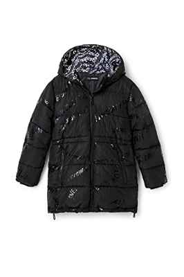 Desigual 2000-Zapatillas de Deporte, Negro Padded 2000-Parche de padd_Letters, Color, 4 años para Niñas