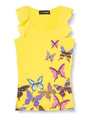 Desigual TS_Lawrence Camiseta, Yellow, 2021-07-08T00:00:00.000Z Chicas