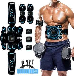 Electroestimulador Muscular - Cinturón con USB, 6 Modos 15 Niveles Diferentes