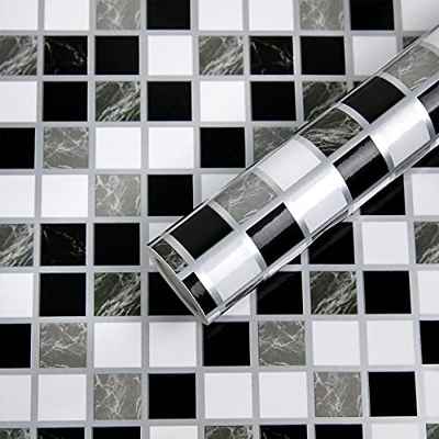 Fantasnight Mosaico Vinilo Decorativos Adhesivo para Azulejos Cocina 30X300cm Vinilos para Baldosas Impermeable Papel Pintado Autoadhesivo Baño