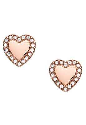 Fossil Pendientes de mujer corazón Be Mine Rosé JF03364791