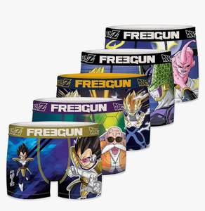 FREEGUN Calzoncillo Ropa Interior Hombre Microfibra Dragon Ball Z (Paquete de 5) (Varias tallas)