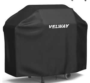 Funda para Barbacoa Impermeable, Cubierta BBQ de Parrilla 210D Oxford Protector, Resistente al Desgarro/Agua/Lluvia/Nieve/Sol, 147x61x117cm